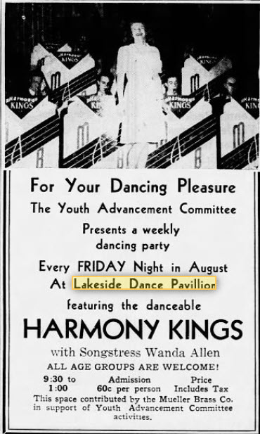 Lakeside Pavillion - Aug 1944 Ad (newer photo)